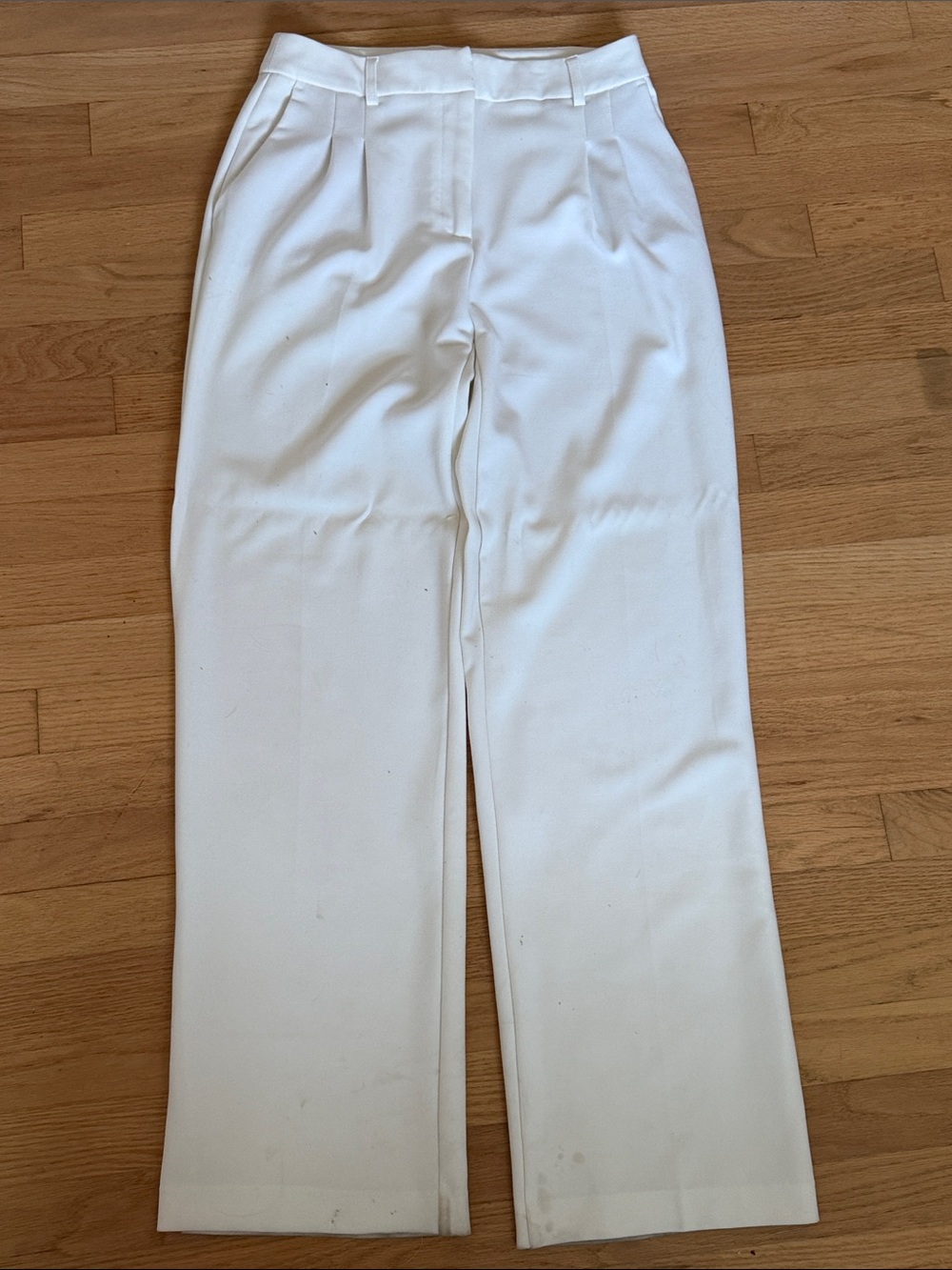 Christian Lacroix White Straight-Leg Dress Pants